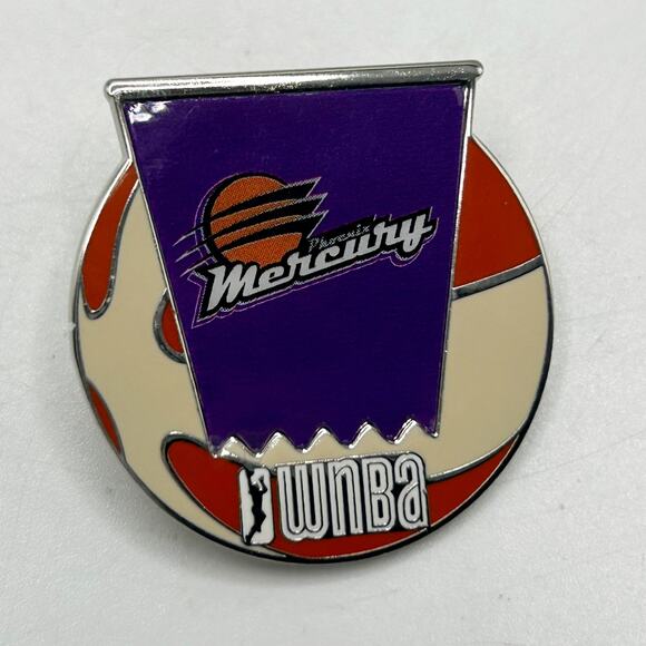 WNBA x Wincraft Officially Licensed Enamel Basketball Team Pin Phoenix Mercury - Picture 1 of 3